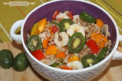 SerenaCucina - Insalata di farro, daikon gamberetti rosa e Nergi