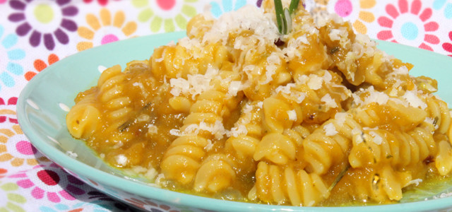 Pasta con la zucca