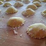 ravioli Uniqua fragole e ricotta con crostacei