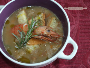 SerenaCucina - Zuppa autunnale di castagne, porcini e gamberi