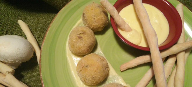 Polpette di funghi e patate con Rubatà e fonduta  |